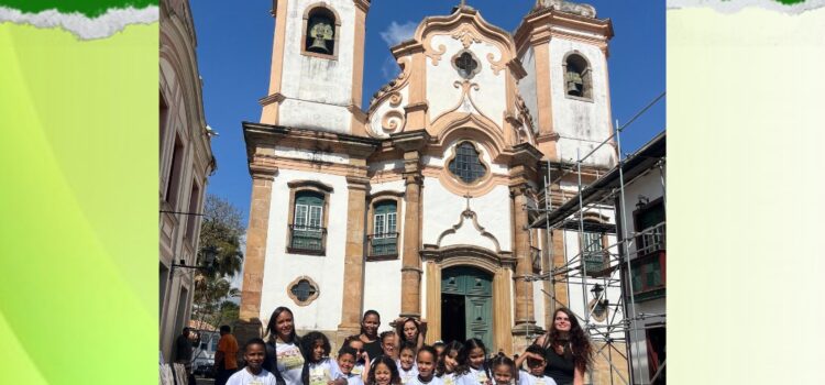 Projeto “Passear e Aprender” leva alunos a uma imersão cultural em Ouro Preto Projeto “Passear e Aprender” leva alunos a uma imersão cultural em Ouro Preto