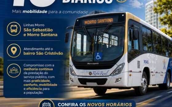 Linhas do Morro São Sebastião e Morro Santana ganham 16 novos horários diários